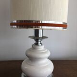 Chrome ceramic lamp 1970