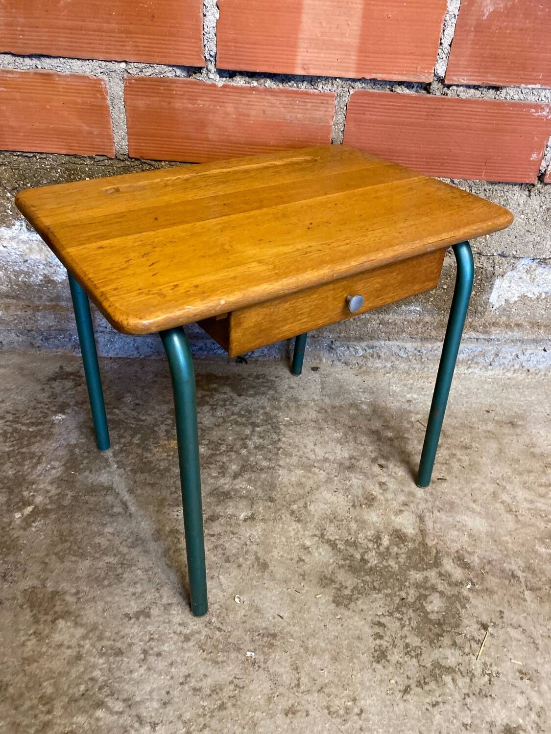 Bureau Ecolier MULLCA MCA 321 de Jacques Hitier Pieds Tube Métal & Bois