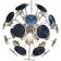 Small water-lily brass sputnik chandelier