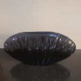 Black porcelain shell vase