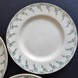 Set of 3 flat plates Malesherbes