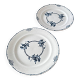 Set of 2 Regina pattern ironstone serving dishes