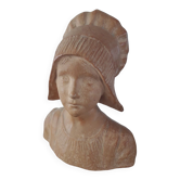 Young Breton statue of F Rozet