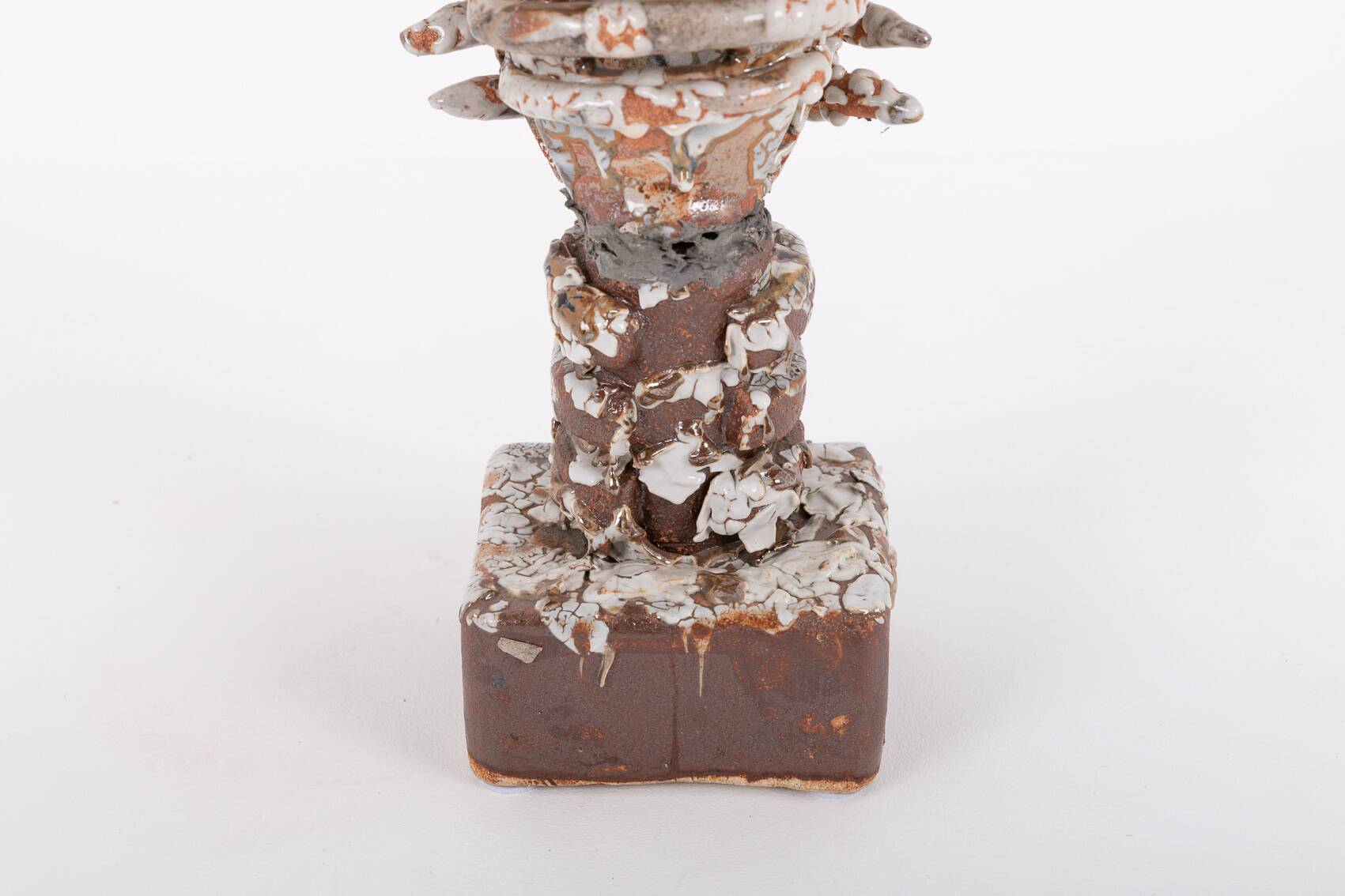 Sicilian glazed ceramic sculpture, unique piece