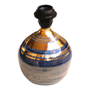 Lampe en céramique bleue