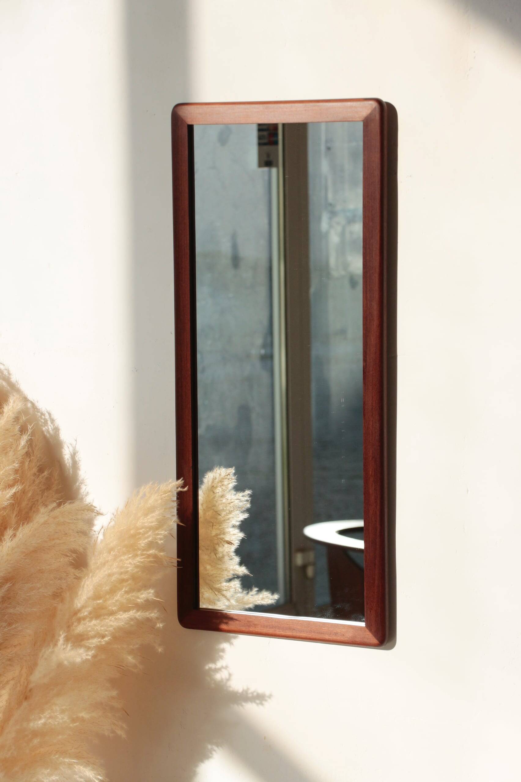 Miroir Rectangulaire en teck - Vintage - 04.01.24.02