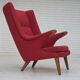1970s, Danish design by Bent Møller Jepsen, "Teddy" chair, furniture wool.