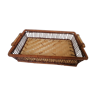 Wicker basket tray