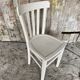 Vintage white wood baumann bistro chair old style #d541