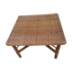 Table basse en rotin