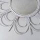 Miroir soleil en rotin vintage