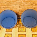 Paire de fauteuils années 70 vintage