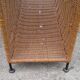 Door magazines in wicker and metal, vintage 60s - 70s