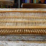 Vintage rattan tray