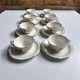 Set of 8 vintage cups with saucers Gien daisies.