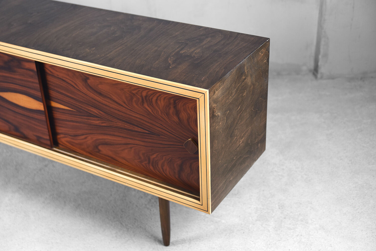 Mid-century modern Swedish rosewood and birch sideboard, 1960s