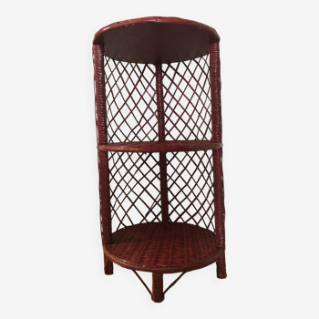 Rattan side table