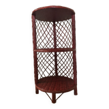 Rattan side table