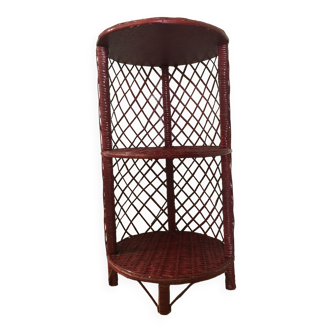 Rattan side table