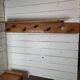 Wooden coat rack, 7 hooks