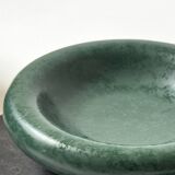 Ashtray / round ceramic catchall in emerald green.