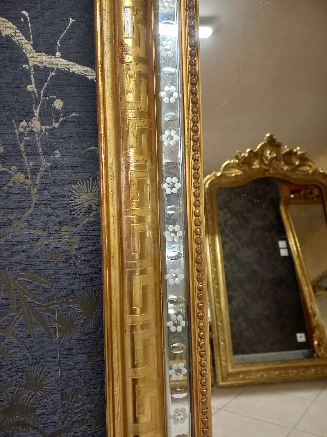 Louis Philippe period mirror 146 x 80