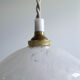 Speckled white opaline globe walker
