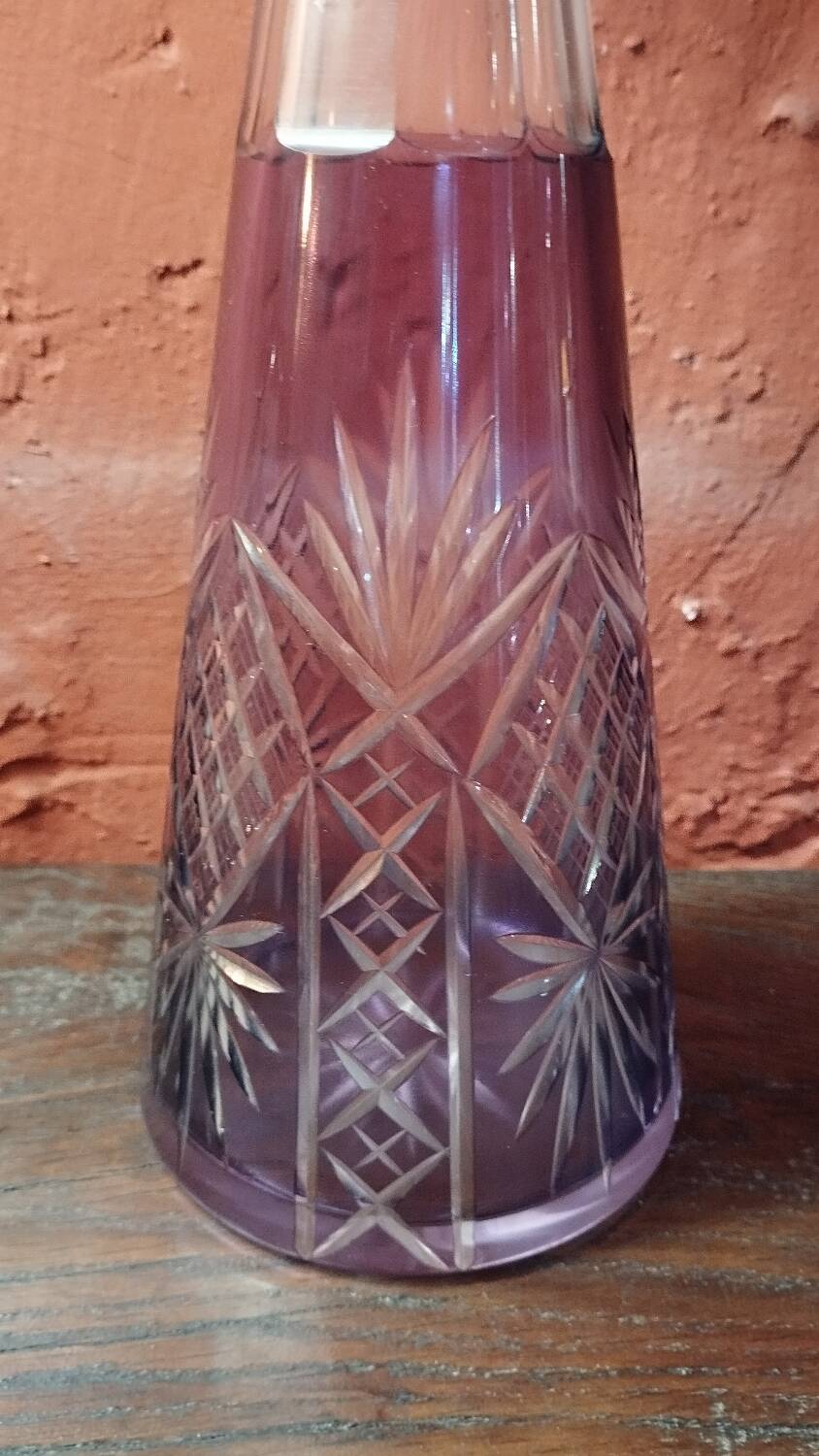 Bohemian crystal carafe
