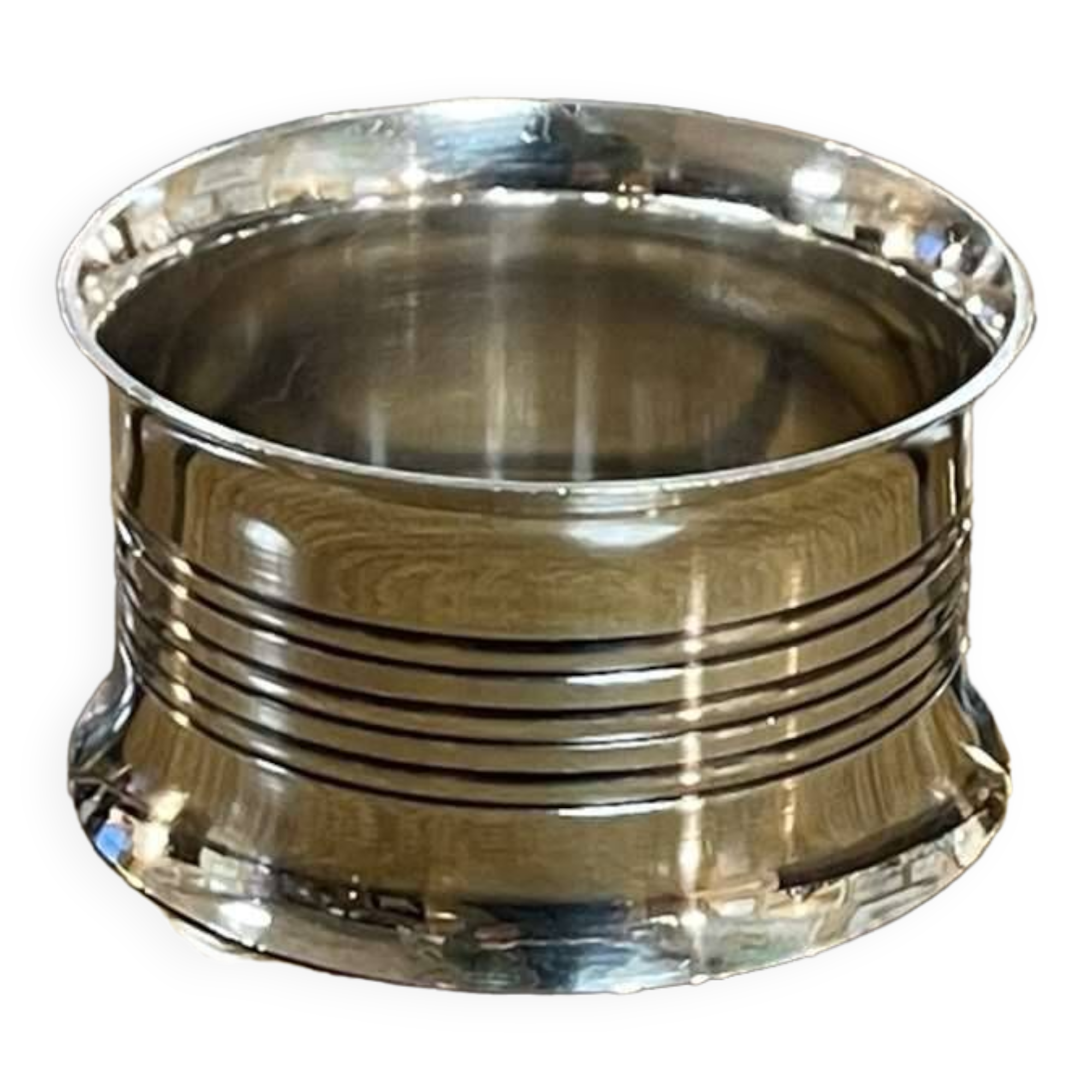 Silver metal napkin ring
