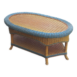 Two-tone rattan coffee table