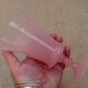 Vase vintage en opaline rose ht 16,8 cm   ref 2019/17