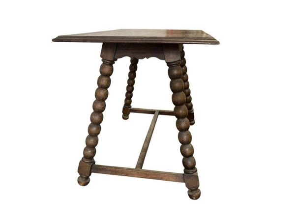 Table d'appoint vintage en bois bobbin / table basse / table à café