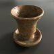 Set of 2 stoneware candle holders.