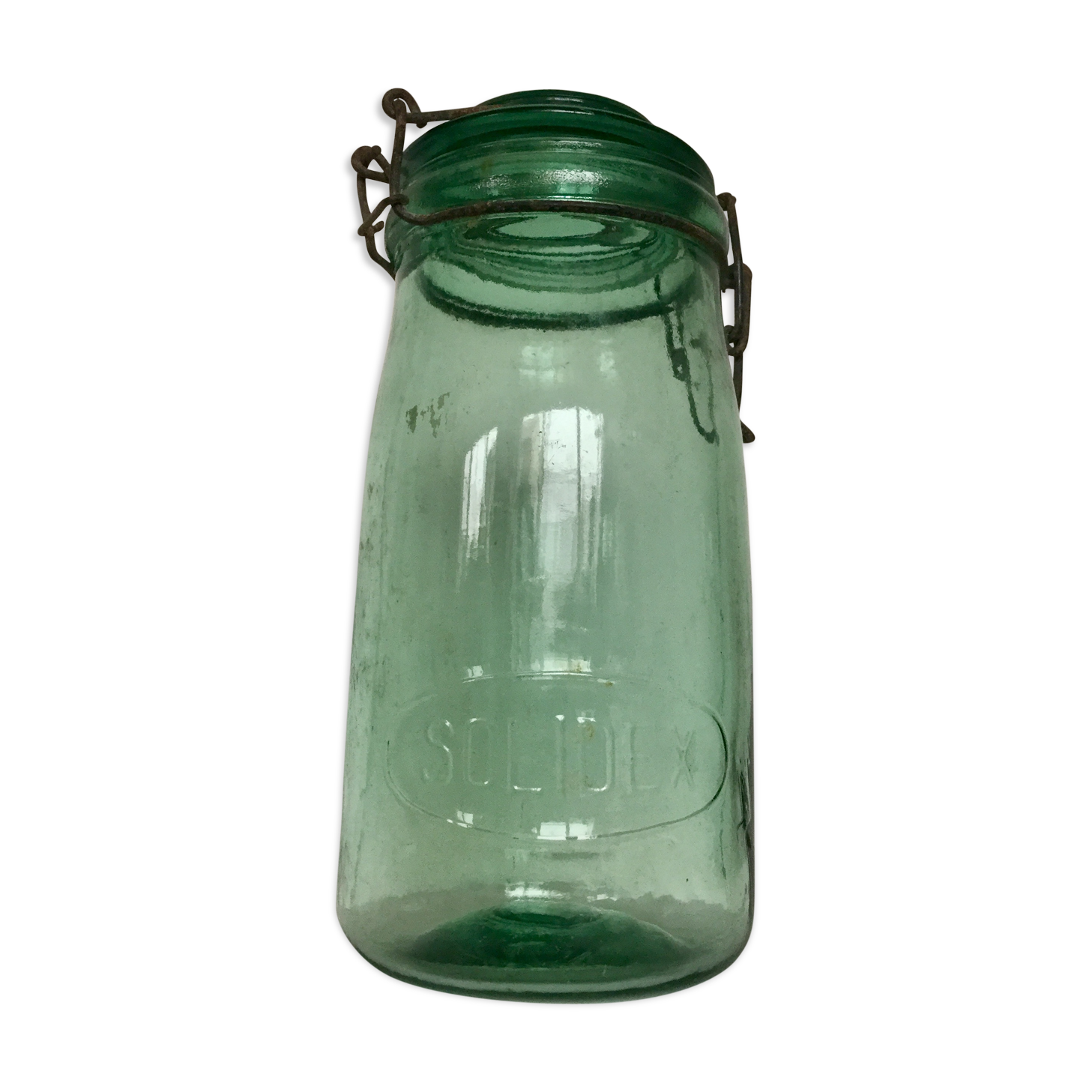 "Solidex" jar in thick glass