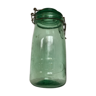 "Solidex" jar in thick glass