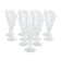 Set of crystal glasses, Danish design, 1970s, manufacturer: Denmark