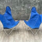 Pair of AA butterfly armchairs, 1970s