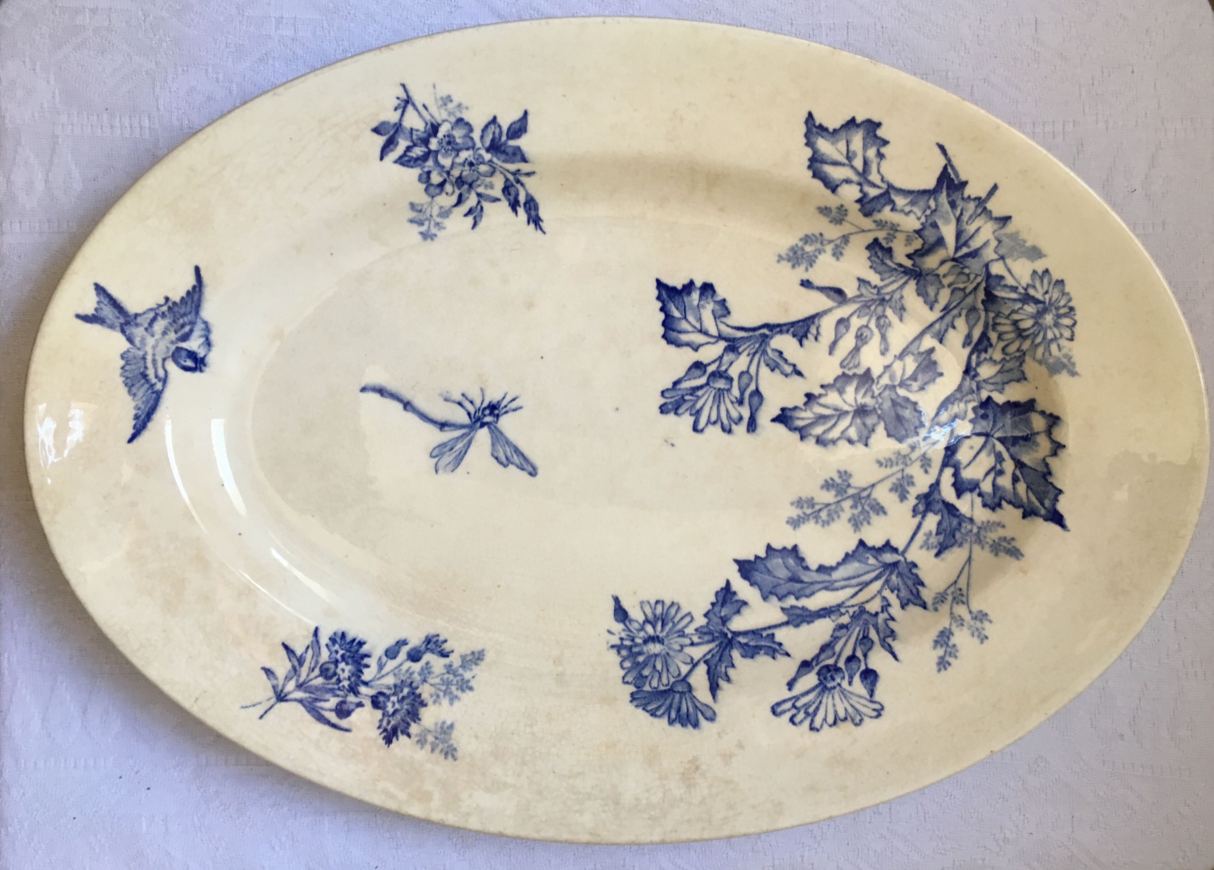 Longwy Iron Earth serving dish botanical collection