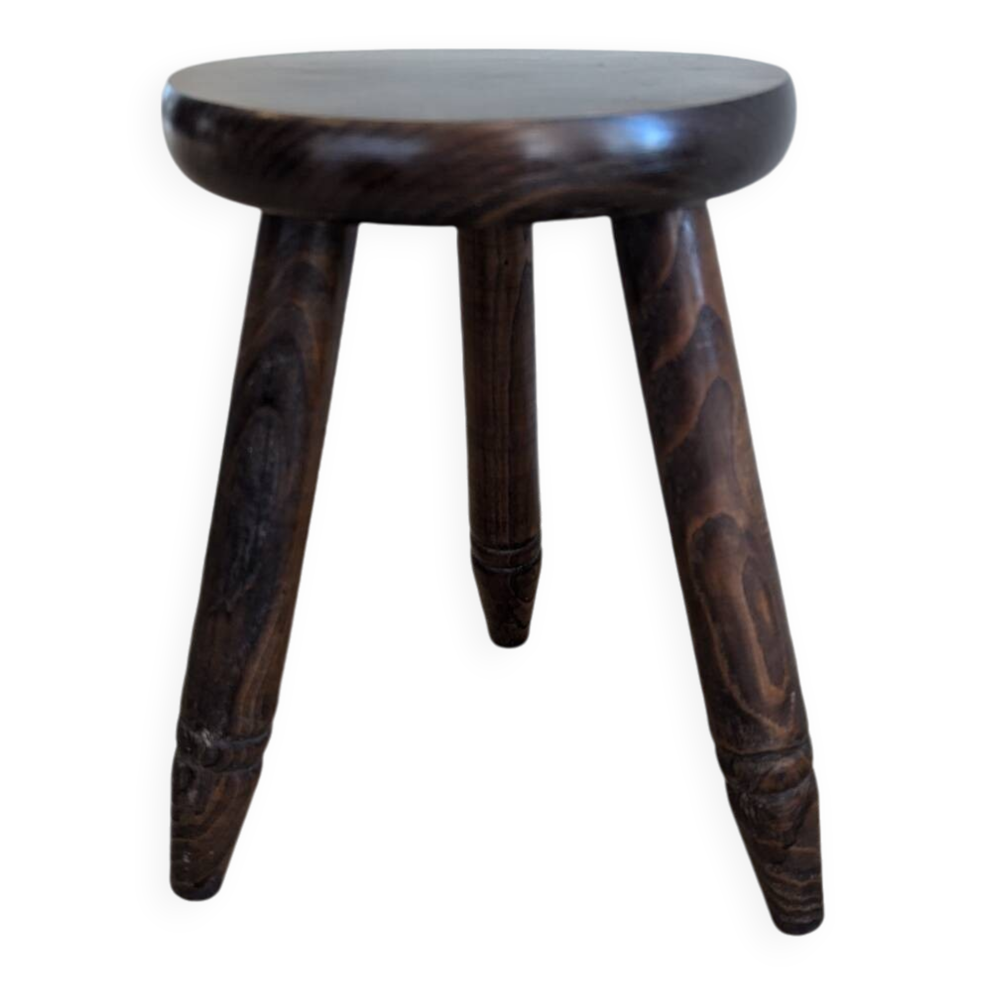 Tabouret tripode en bois
