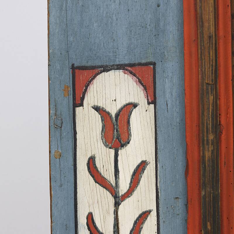 Painted Folk Art Bridal Cupboard