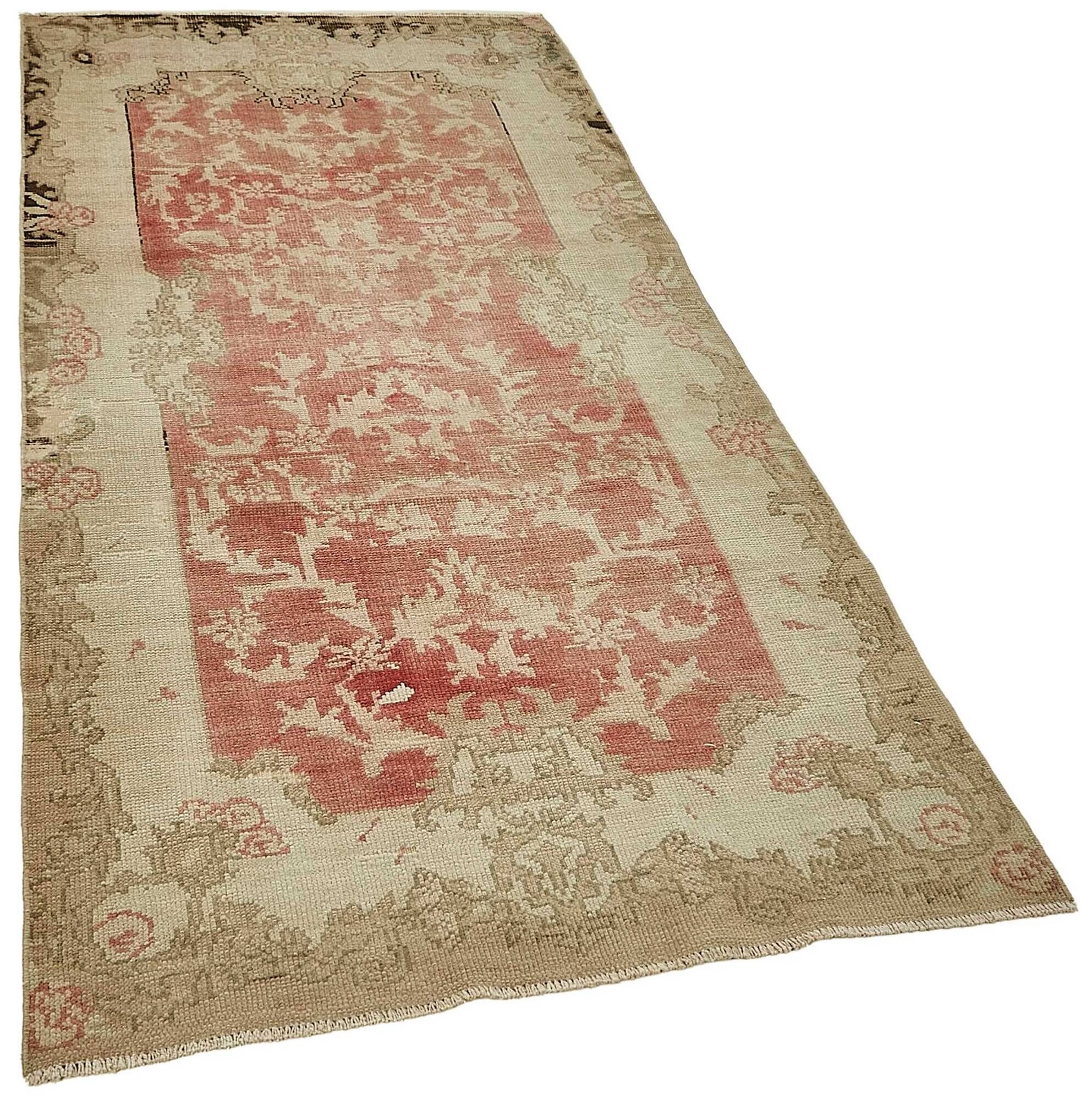 Turkish Vintage Anatolian Rug 106 cm x 212 cm