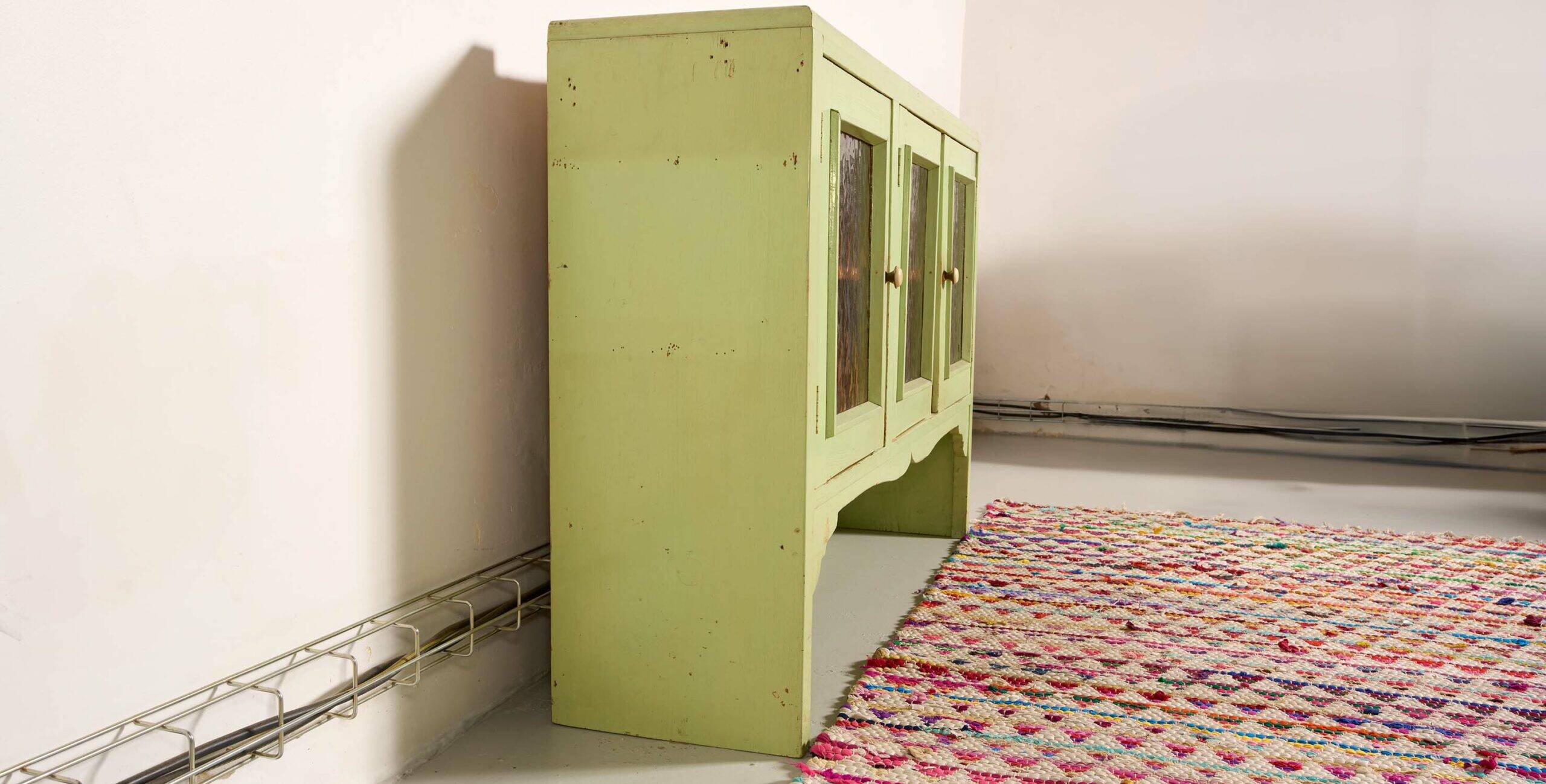 Vintage rustic sideboard, dresser, L120cm