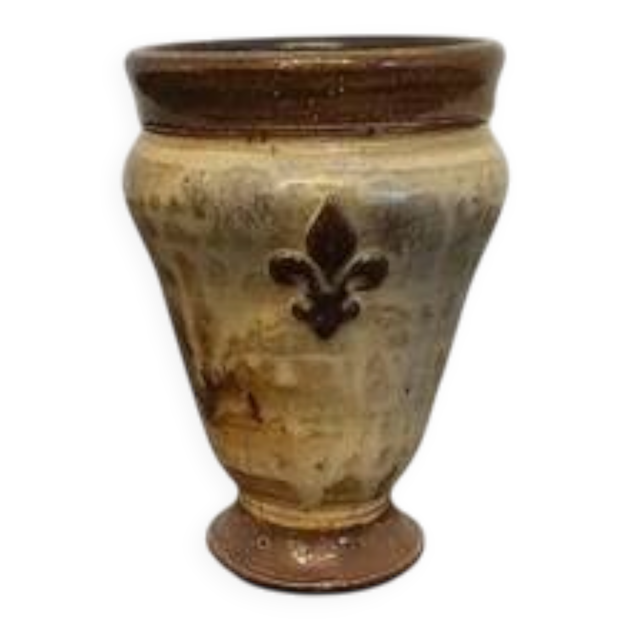 Small stoneware vase by Marcellus Aubry from Bouffioulx, Belgium.