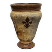 Small stoneware vase by Marcellus Aubry from Bouffioulx, Belgium.