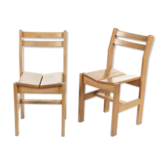 Pair of chairs Les Arcs, circa 1970