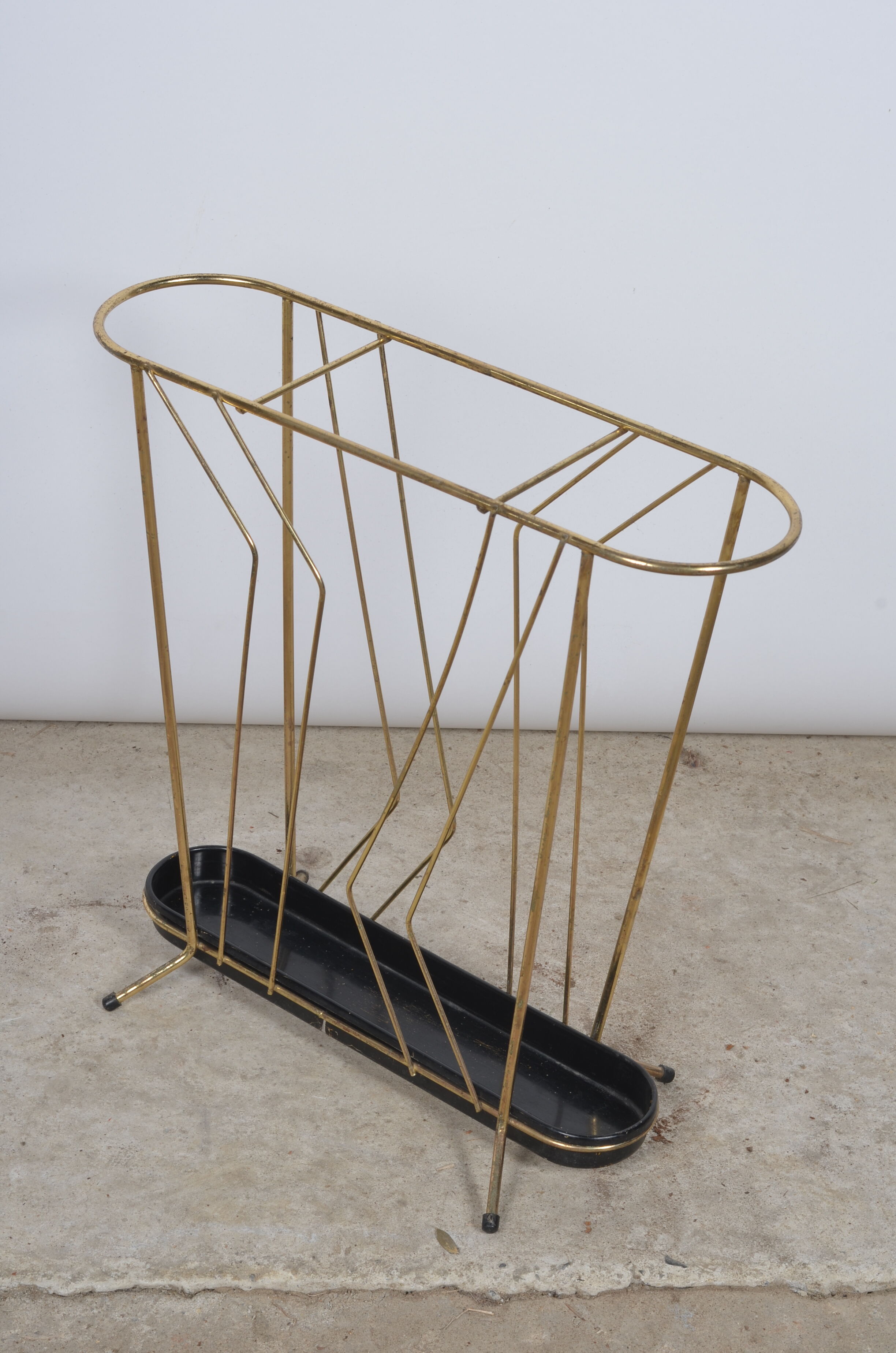 Golden metal umbrella door
