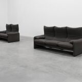 Cassina Three‑Seat Sofa by Vico Magistretti, Italy, 1990