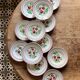 Set of 12 vintage soup plates - Les Roses -