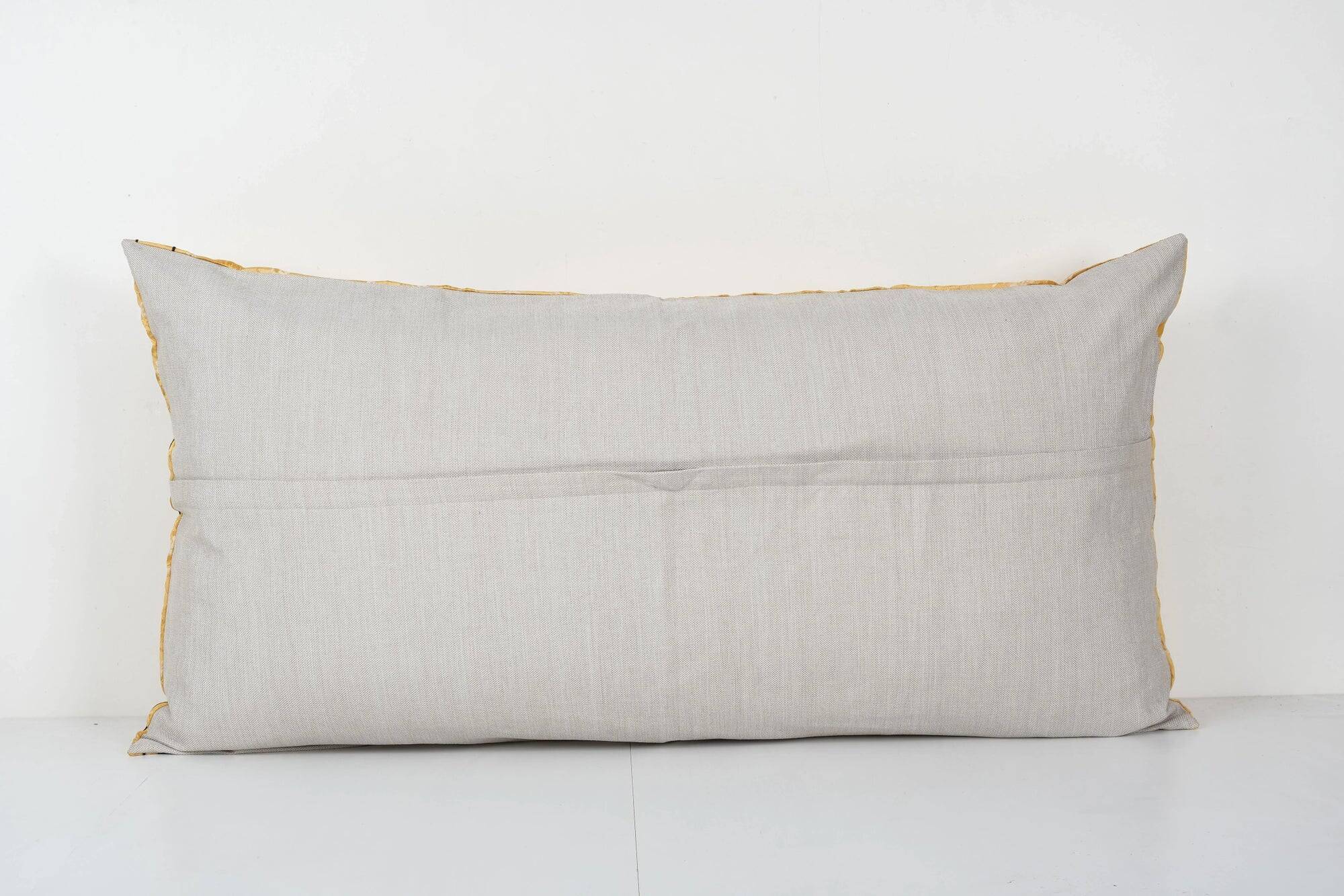Vintage embroidered cushion cover 109x61 cm