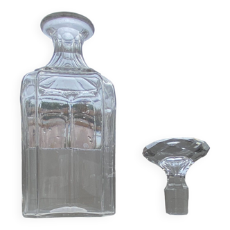 Baccarat crystal decanter, 19th century, Harcourt model.